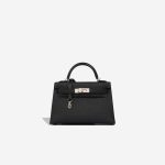 Hermès Kelly Mini Chèvre Mysore Black / Alezan Front | Sell your designer bag