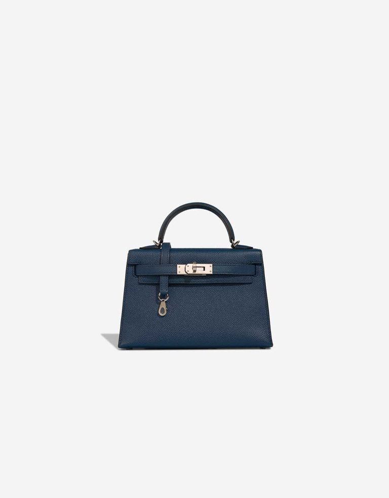 Hermès Kelly Mini Epsom Bleu de Prusse Front | Sell your designer bag