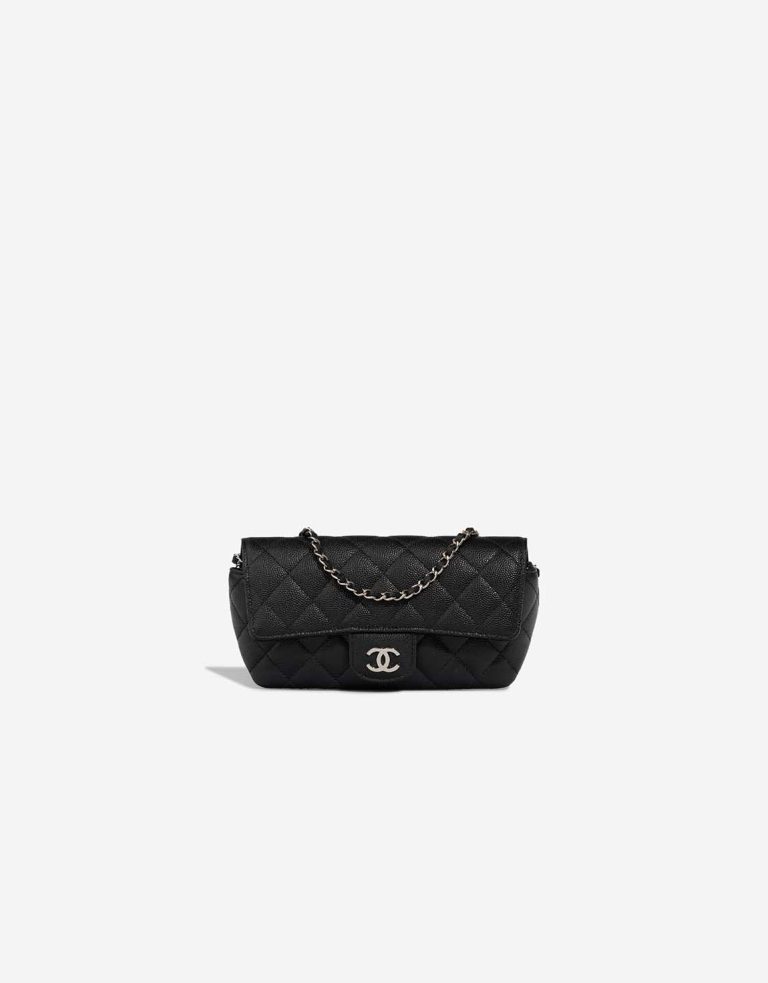 Chanel Wallet On Chain Caviar-Leder Black Front | Sell your designer bag