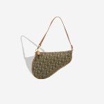 Dior Saddle Mini Canvas Brown Front | Sell your designer bag