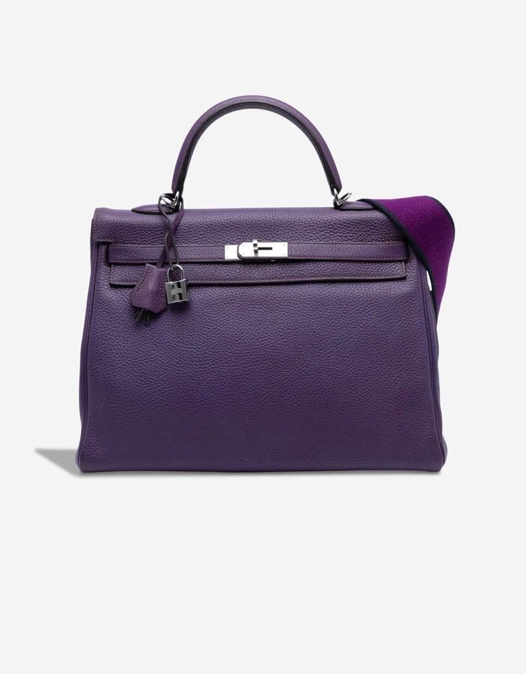 Hermès Kelly 35 Togo Ultraviolet Front | Sell your designer bag