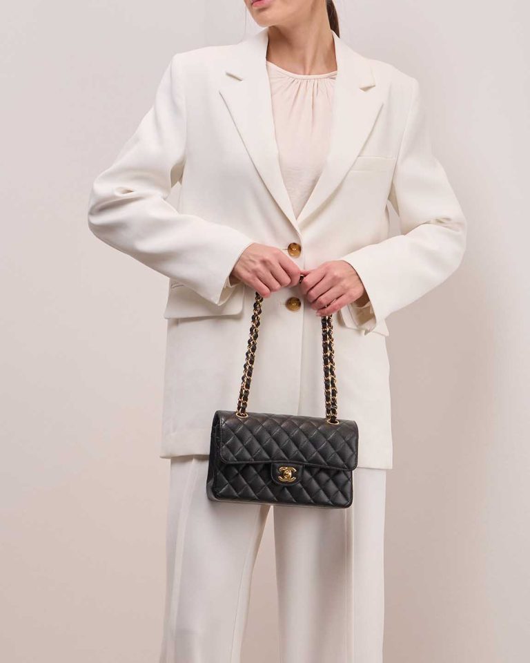 Chanel Timeless Small Caviar Black Front | Sell your designer bag