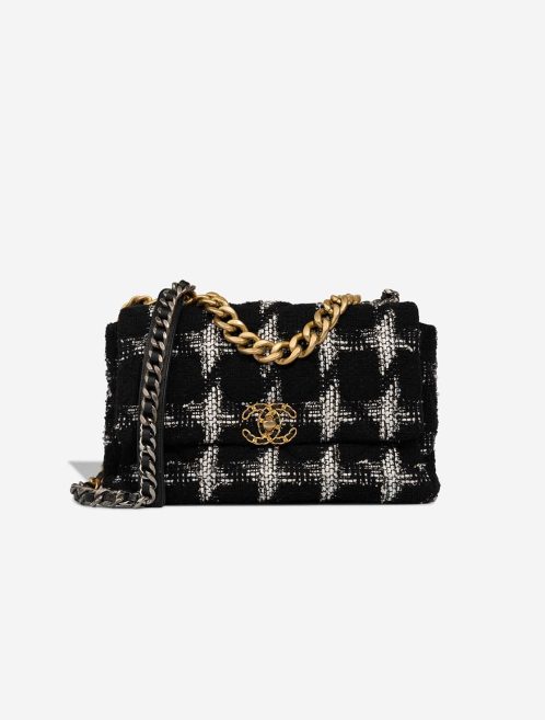 Chanel 19 Grand Tweed Noir / Blanc Front | Sell your designer bag