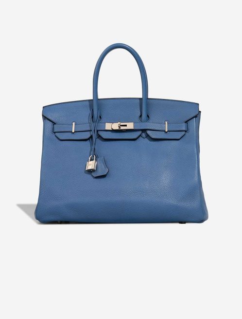 Hermès Birkin 35 Clémence Azur Front | Sell your designer bag