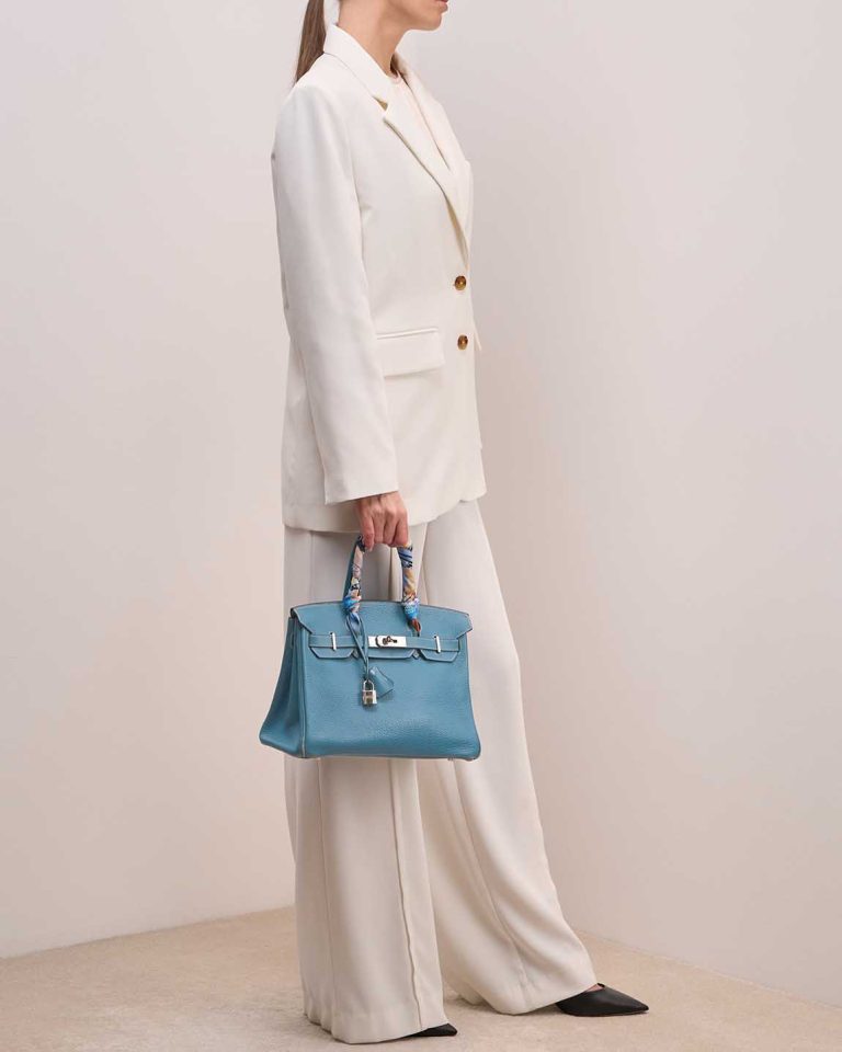 Hermès Birkin 30 Togo Bleu Jean Front | Sell your designer bag