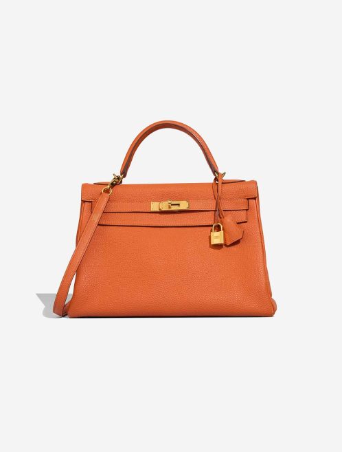 Hermès Kelly 32 Clémence Orange H Front | Sell your designer bag