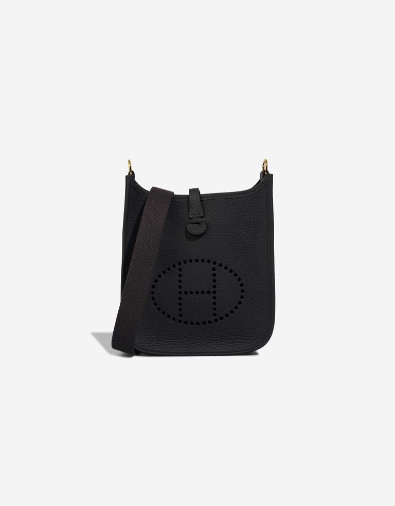 Hermès Evelyne 16 Taurillon Clémence Black Front | Sell your designer bag