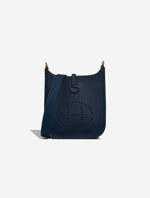 Hermès Evelyne 16 Taurillon Clémence Bleu de Prusse Front | Sell your designer bag