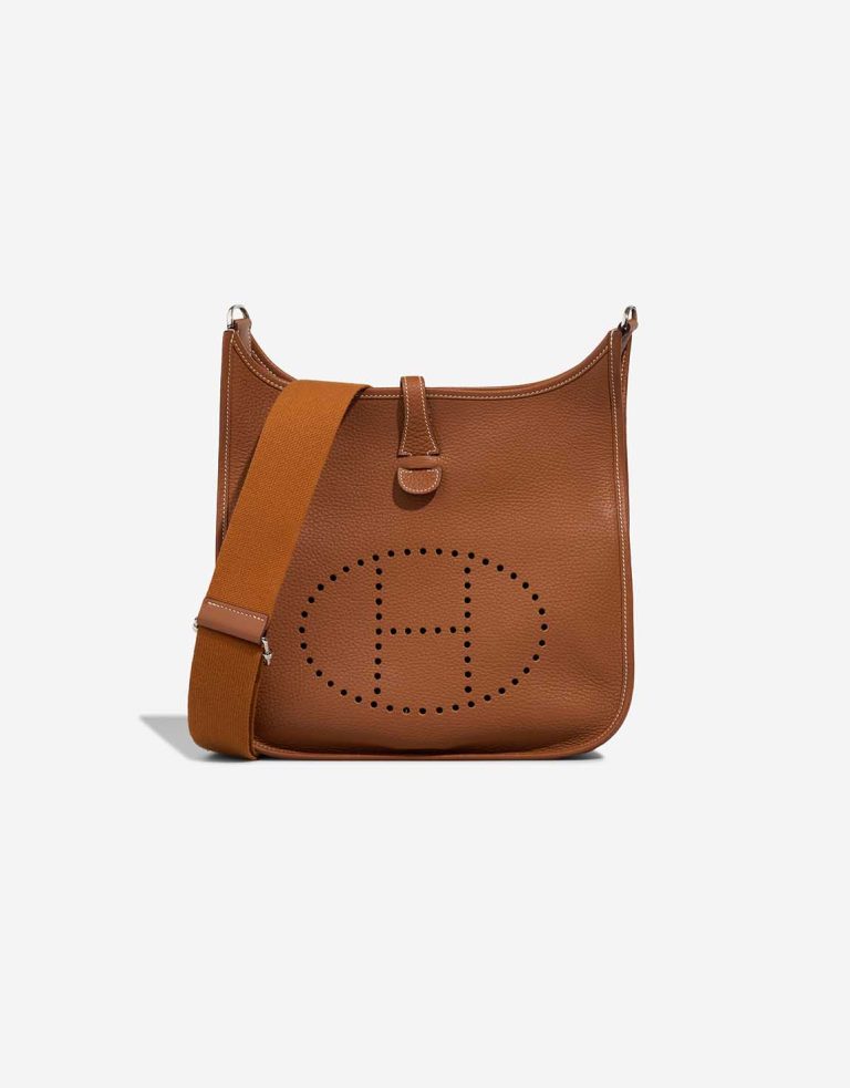 Hermès Evelyne 29 Clémence Gold Front | Sell your designer bag