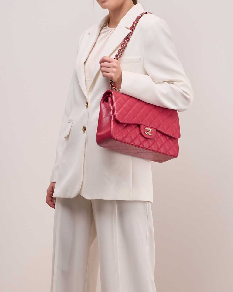 Chanel Timeless Jumbo Caviar Pink Front | Sell your designer bag
