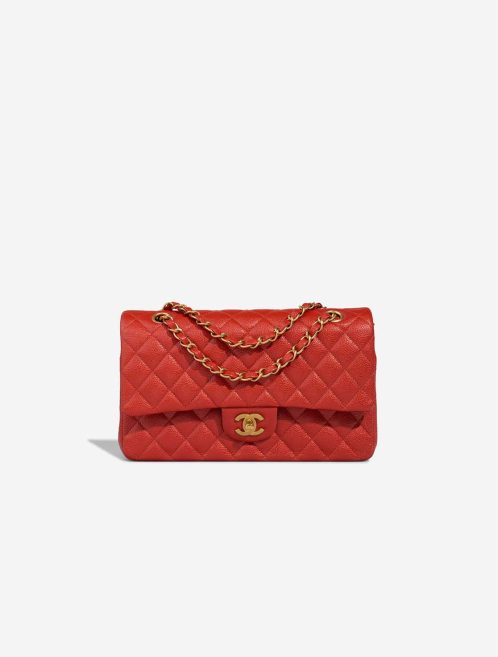 Chanel Timeless Medium Caviar Orange Front | Sell your designer bag