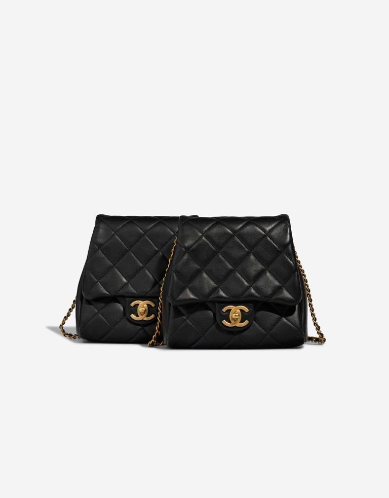 Chanel Crossbody Bag Small Lamb Black Front | Sell your designer bag