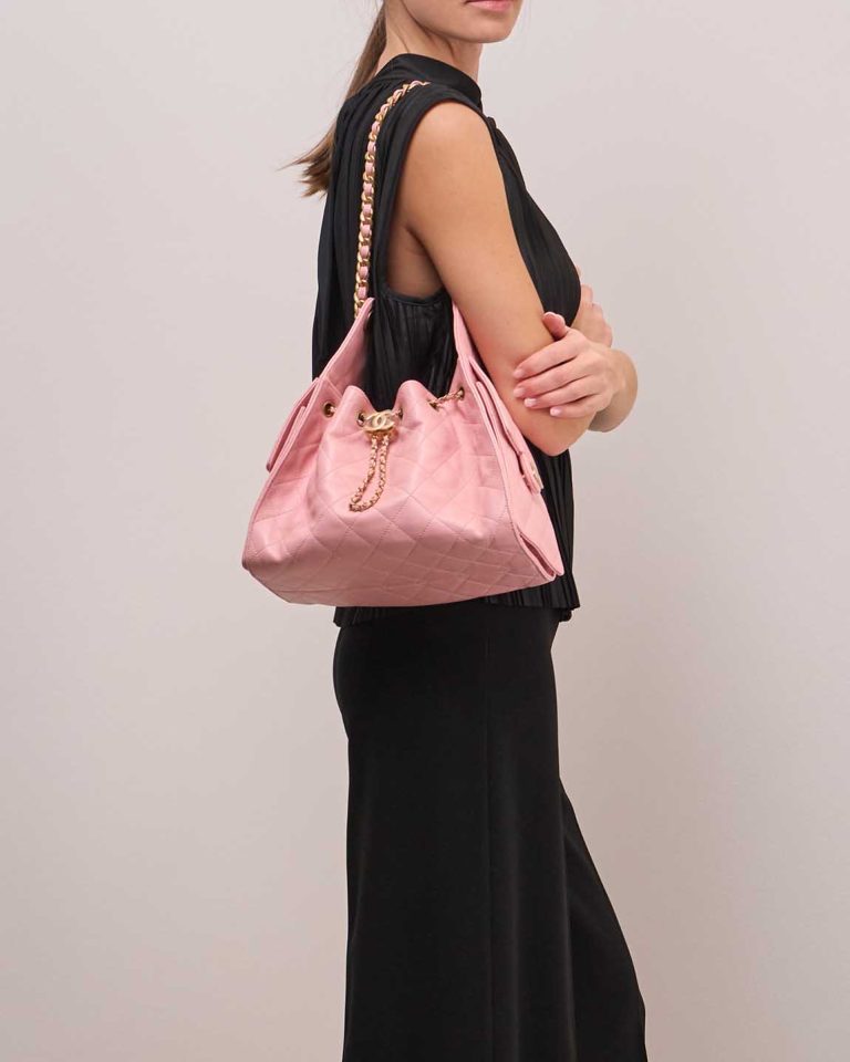 Chanel 25 Small Caviar Rose Front | Sell your designer bag