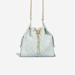 Chanel 25 Small Caviar Light Blue Front | Sell your designer bag