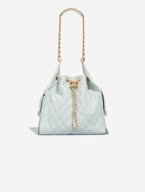 Chanel 25 Small Caviar Light Blue Front | Sell your designer bag