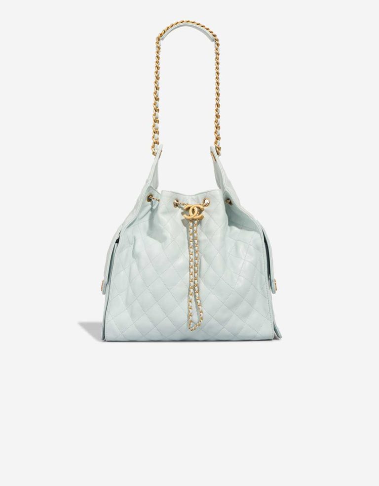 Chanel 25 Small Caviar Light Blue Front | Sell your designer bag