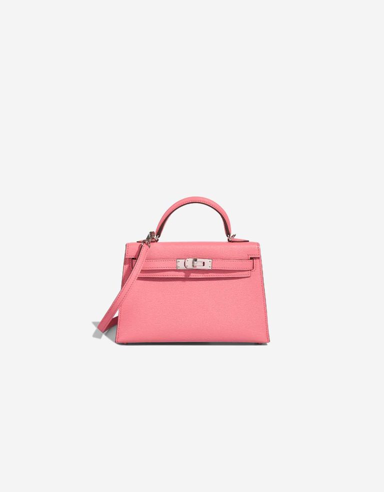 Hermès Kelly Mini Chèvre Mysore Rouge Venitien / Rose d'Été Front | Sell your designer bag