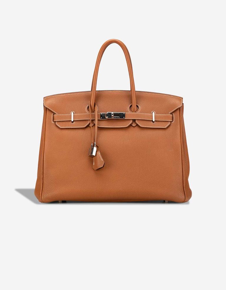 Hermès Birkin 35 Togo Gold Front | Sell your designer bag