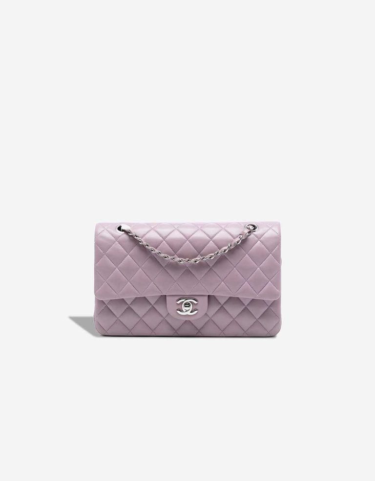 Chanel Timeless Medium Lamb Purple Front | Sell your designer bag