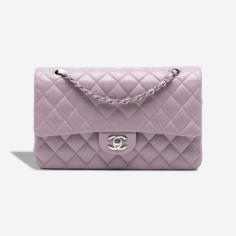 Chanel Timeless Medium Lamb Purple Front | Sell your designer bag