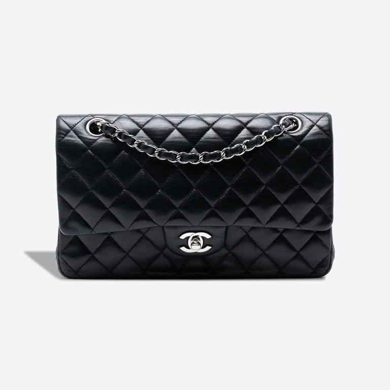 Chanel Timeless Medium Lamb Black Front | Sell your designer bag