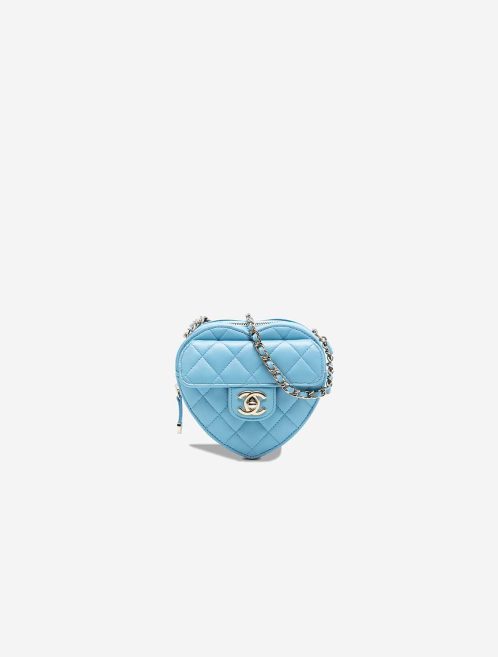 Chanel Timeless Heart Small Lamb Tiffany Blue Front | Sell your designer bag