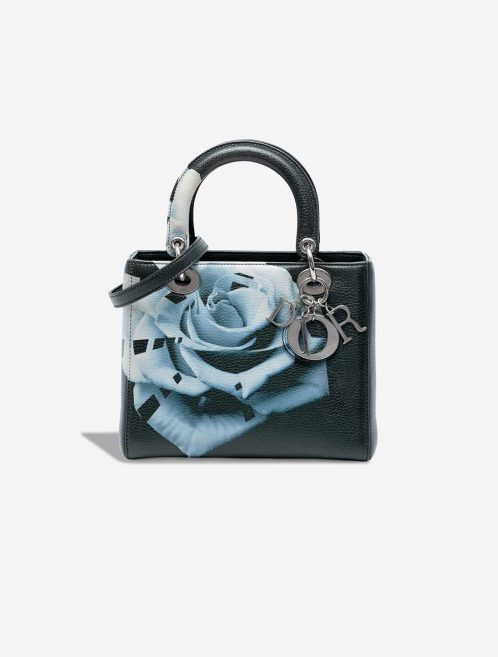 Dior Lady Medium Calf Dark Green Front | Sell your designer bag