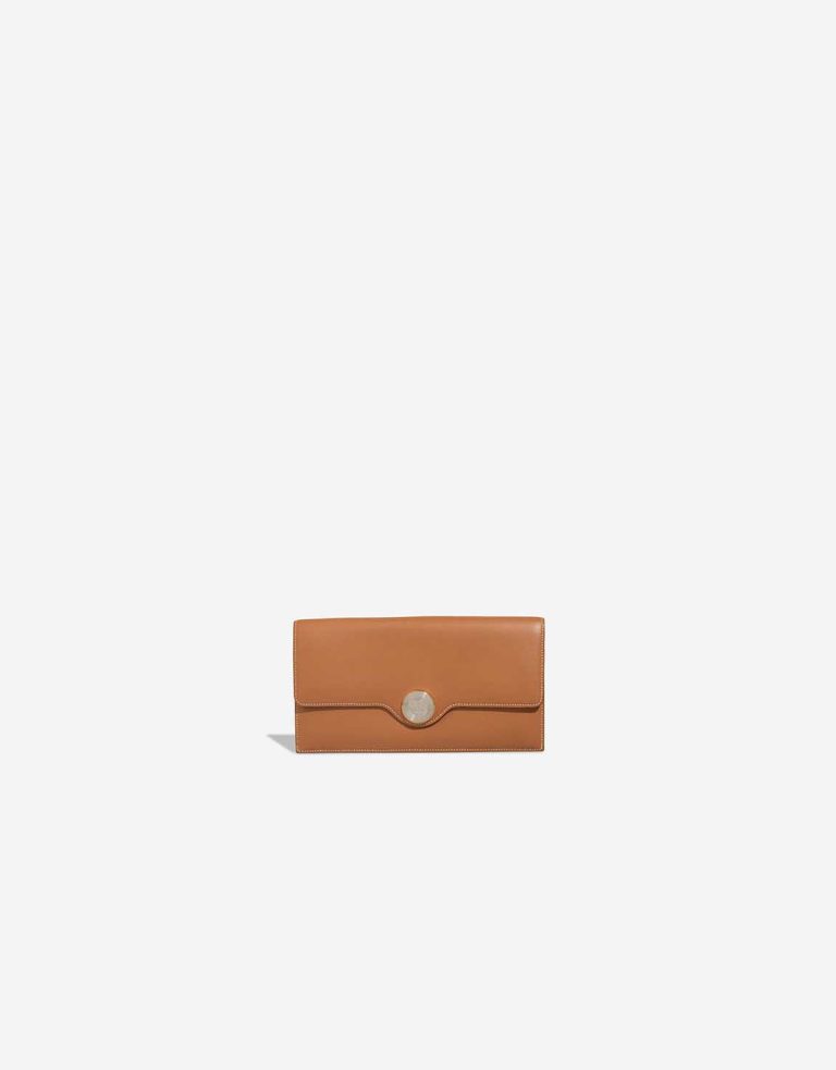 Hermès Clutch Vache Naturel Front | Sell your designer bag