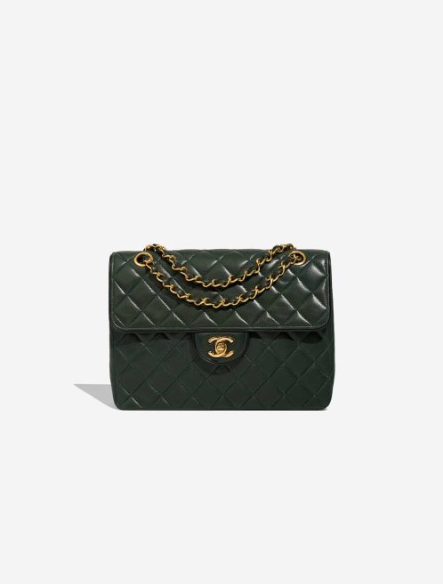 Chanel Timeless Medium Lamb Green Front | Sell your designer bag