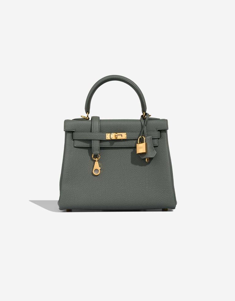 Hermès Kelly 25 Togo Vert Amande Front | Sell your designer bag