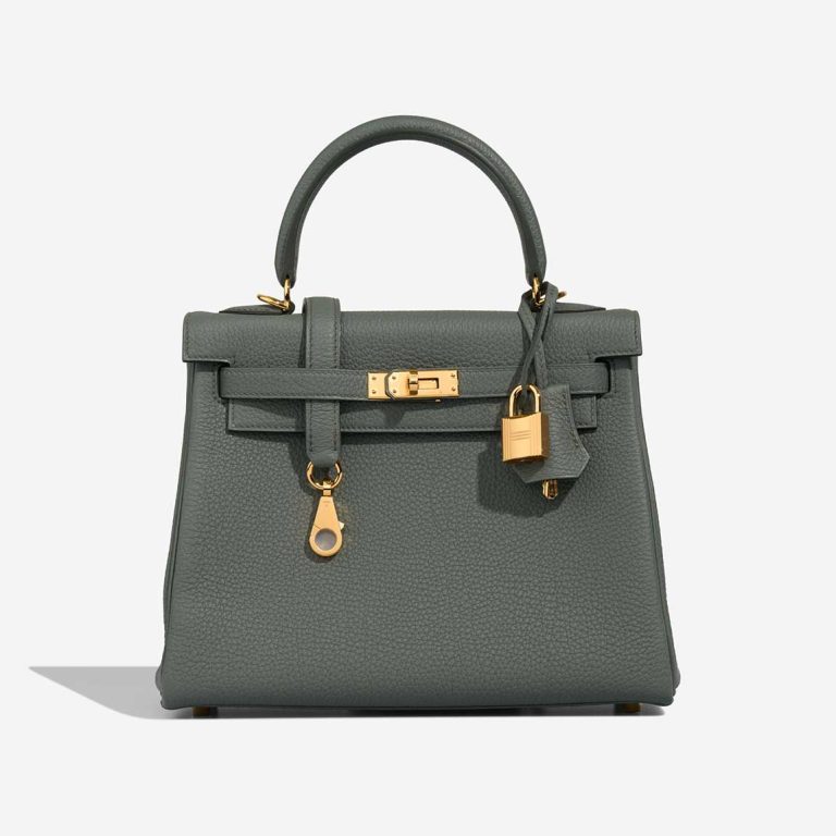 Hermès Kelly 25 Togo Vert Amande Front | Sell your designer bag