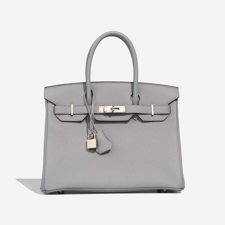 Hermès Birkin 30 Togo Gris Pantin Front | Sell your designer bag