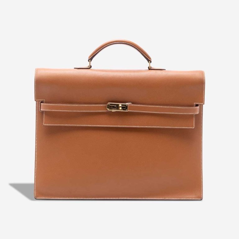 Hermès Kelly Dépêches 38 Epsom Gold Front | Sell your designer bag