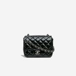 Chanel Timeless Mini Square Patent Black Front | Sell your designer bag