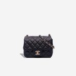 Chanel Timeless Mini Square Lamb Blue Front | Sell your designer bag