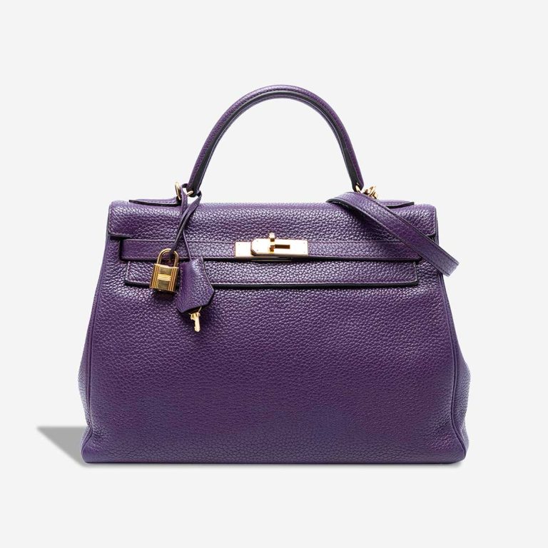 Hermès Kelly 32 Togo Ultraviolet Front | Sell your designer bag