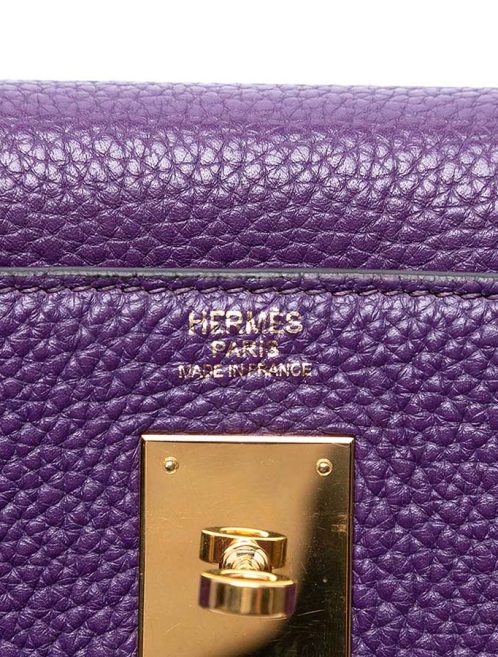 Hermès Kelly 32 Togo Ultraviolet Closing System | Sell your designer bag