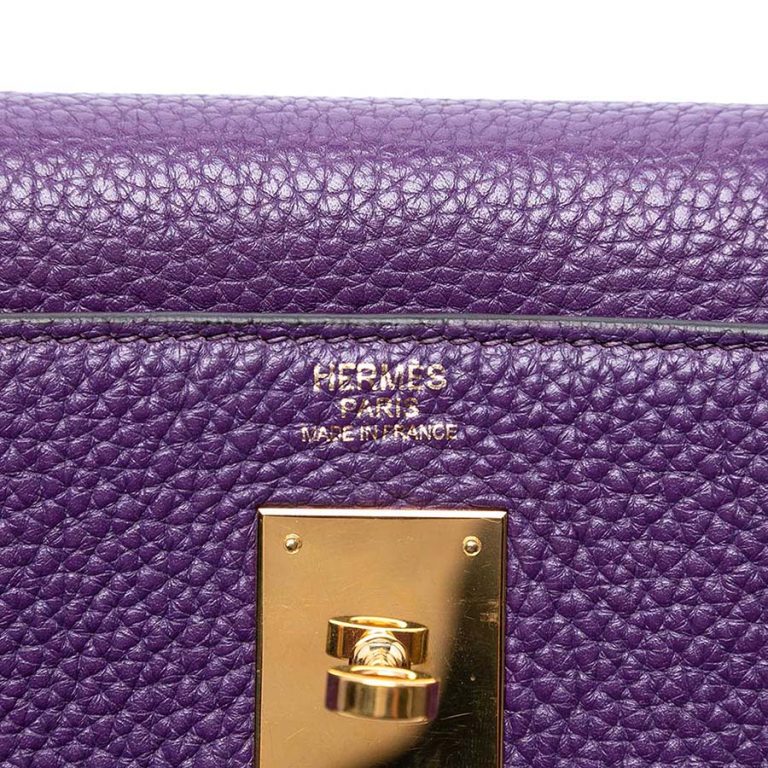 Hermès Kelly 32 Togo Ultraviolet Front | Sell your designer bag