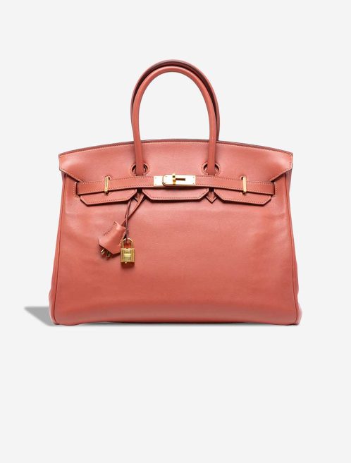 Hermès Birkin 35 Swift Rose Tea Front | Sell your designer bag