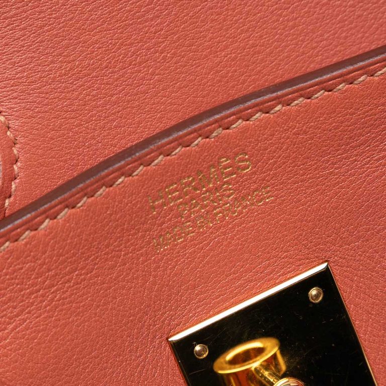 Hermès Birkin 35 Swift Rose Tea Front | Sell your designer bag