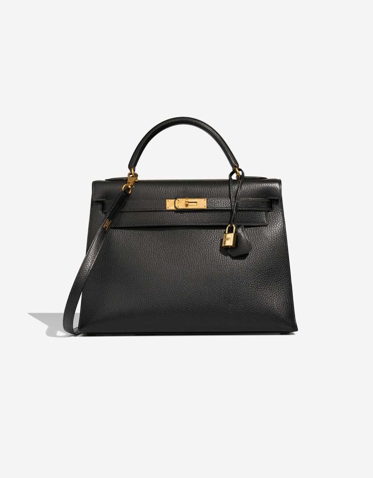 Hermès Kelly 32 Ardennes Black Front | Sell your designer bag