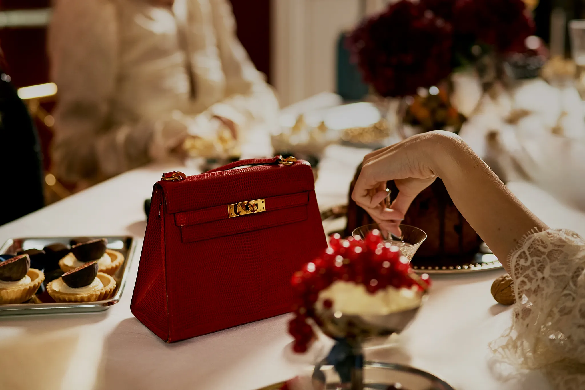 Hermès Vintage Mini Kelly Red Lizard