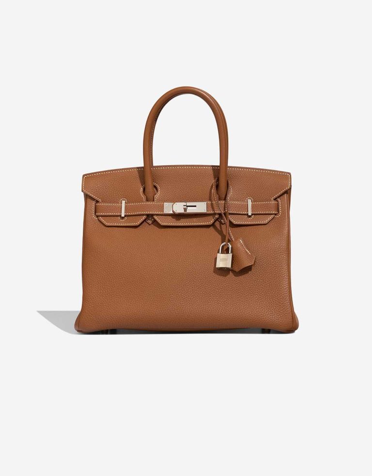 Hermès Birkin 30 Togo Gold Front | Sell your designer bag