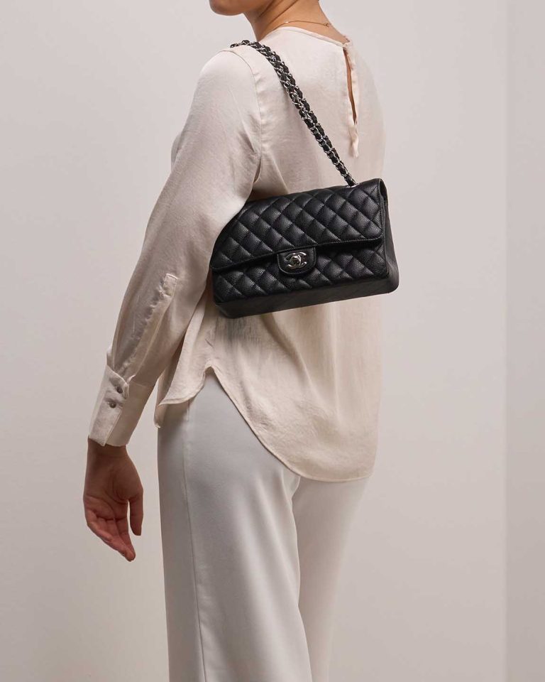 Chanel Timeless Medium Caviar Black Front | Sell your designer bag