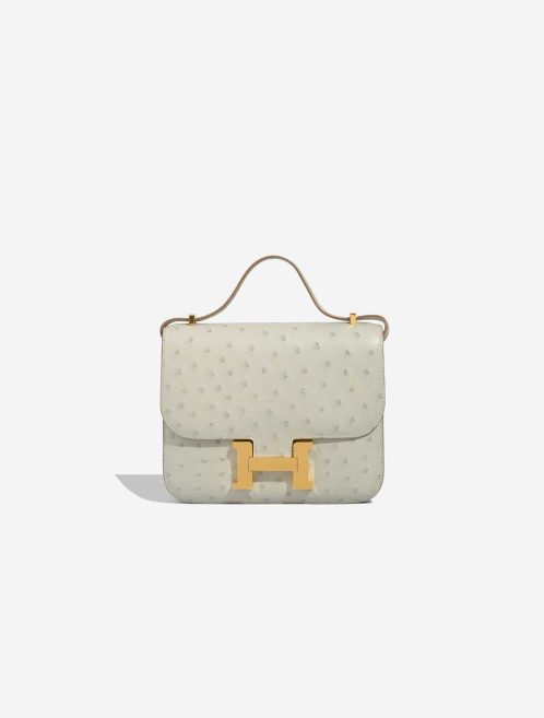 Hermès Constance 18 Ostrich Gris Perle Front | Sell your designer bag