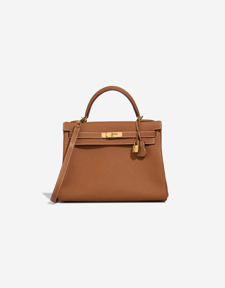 Hermès Kelly 28 Togo Gold Front | Sell your designer bag