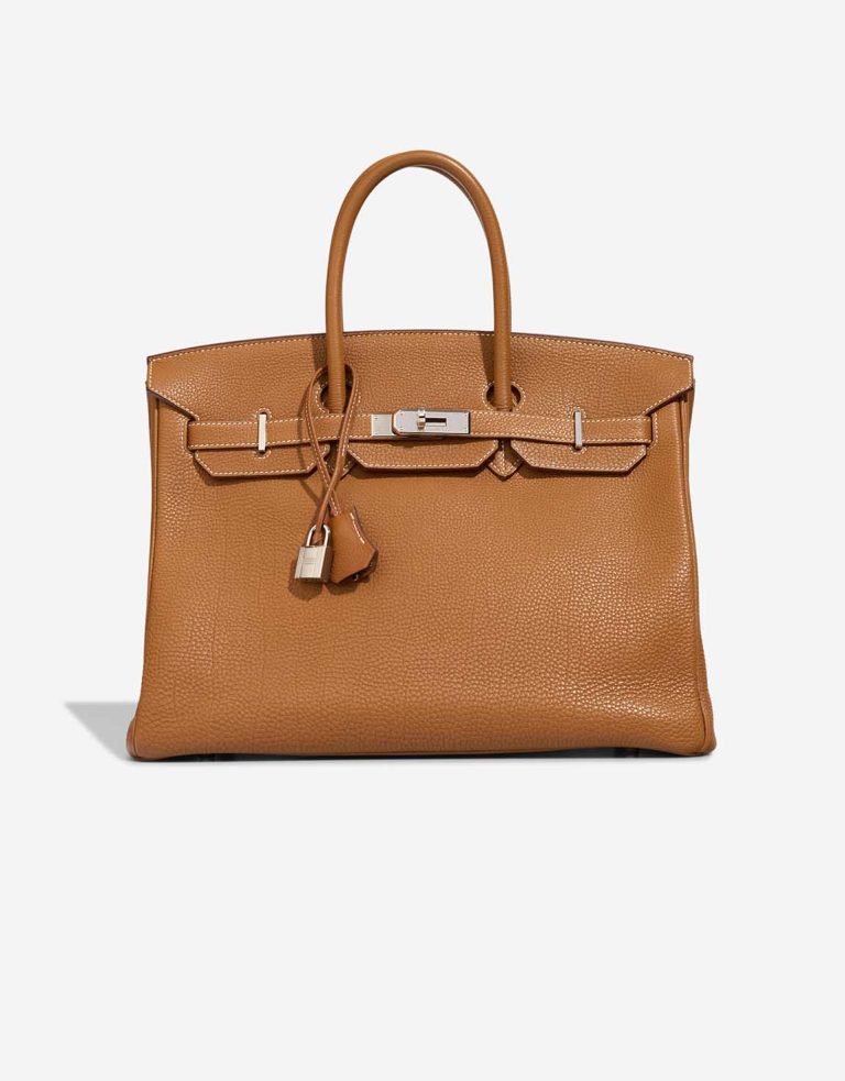 Hermès Birkin 35 Togo Gold Front | Sell your designer bag