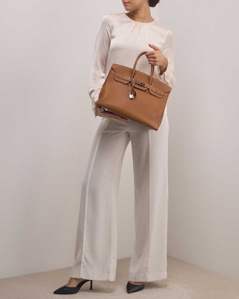 Hermès Birkin 35 Togo Gold Front | Sell your designer bag