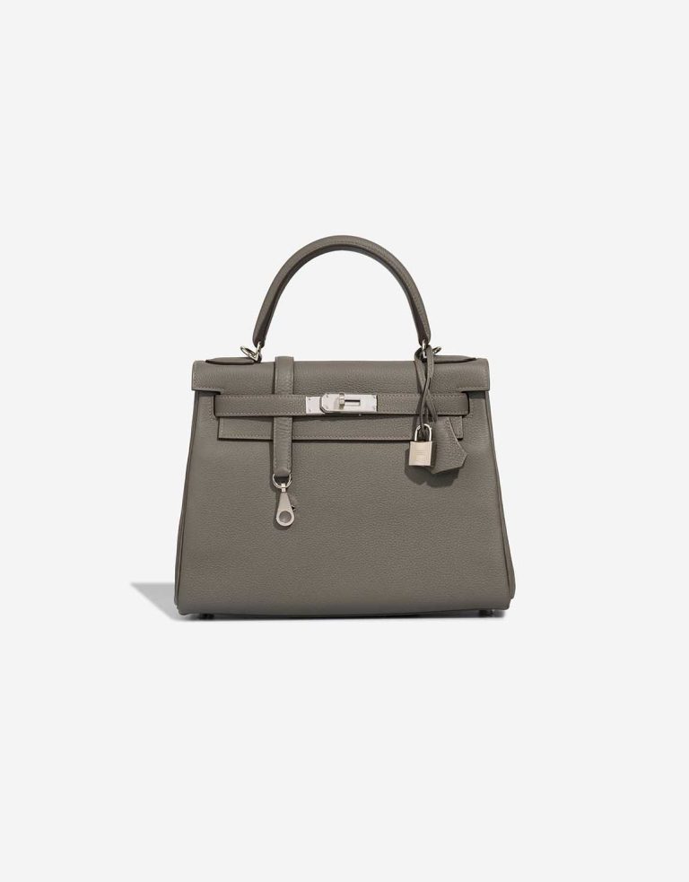 Hermès Kelly 28 Togo Gris Meyer Front | Sell your designer bag