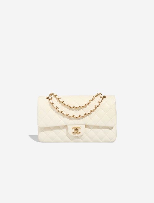 Chanel Timeless Medium Lamb White Front | Sell your designer bag